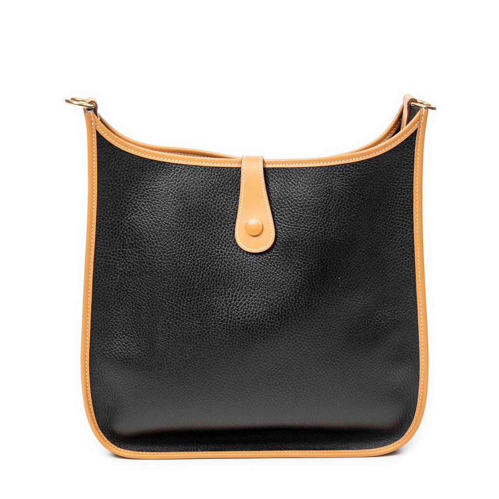 Shoulder Bag Bicolor Evelyne I GM Black Ardennes Leather