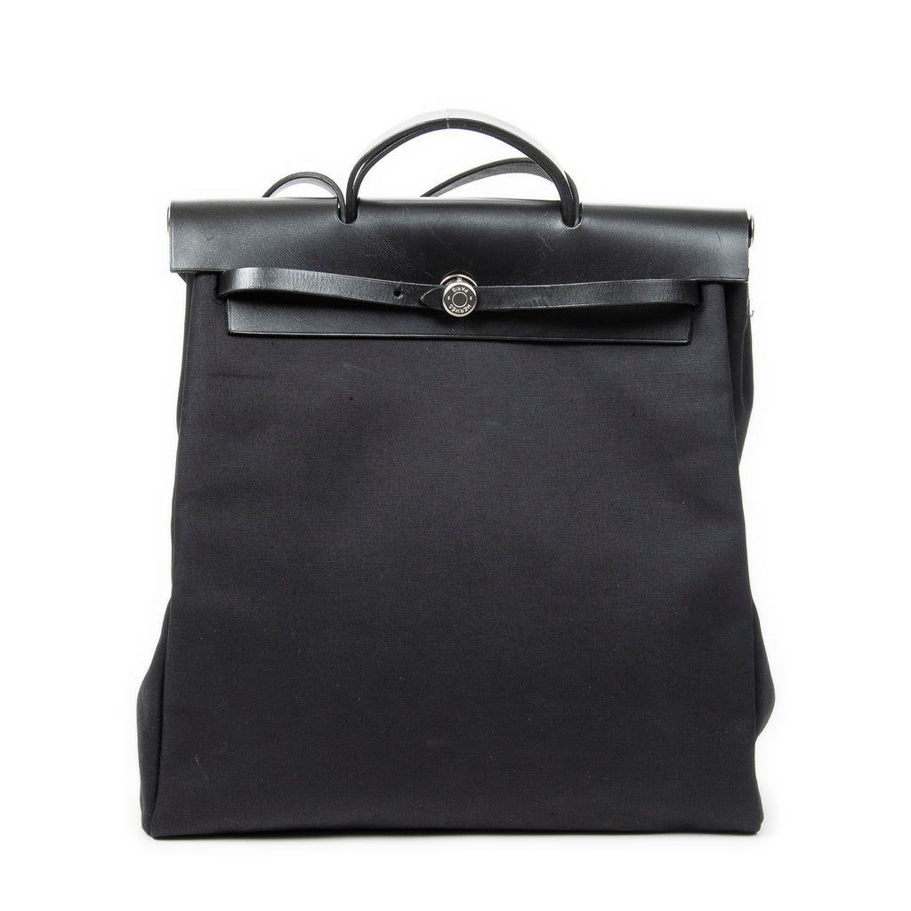 Shoulder Bag Herbag 2in1 GM Black Toile Officier Canvas