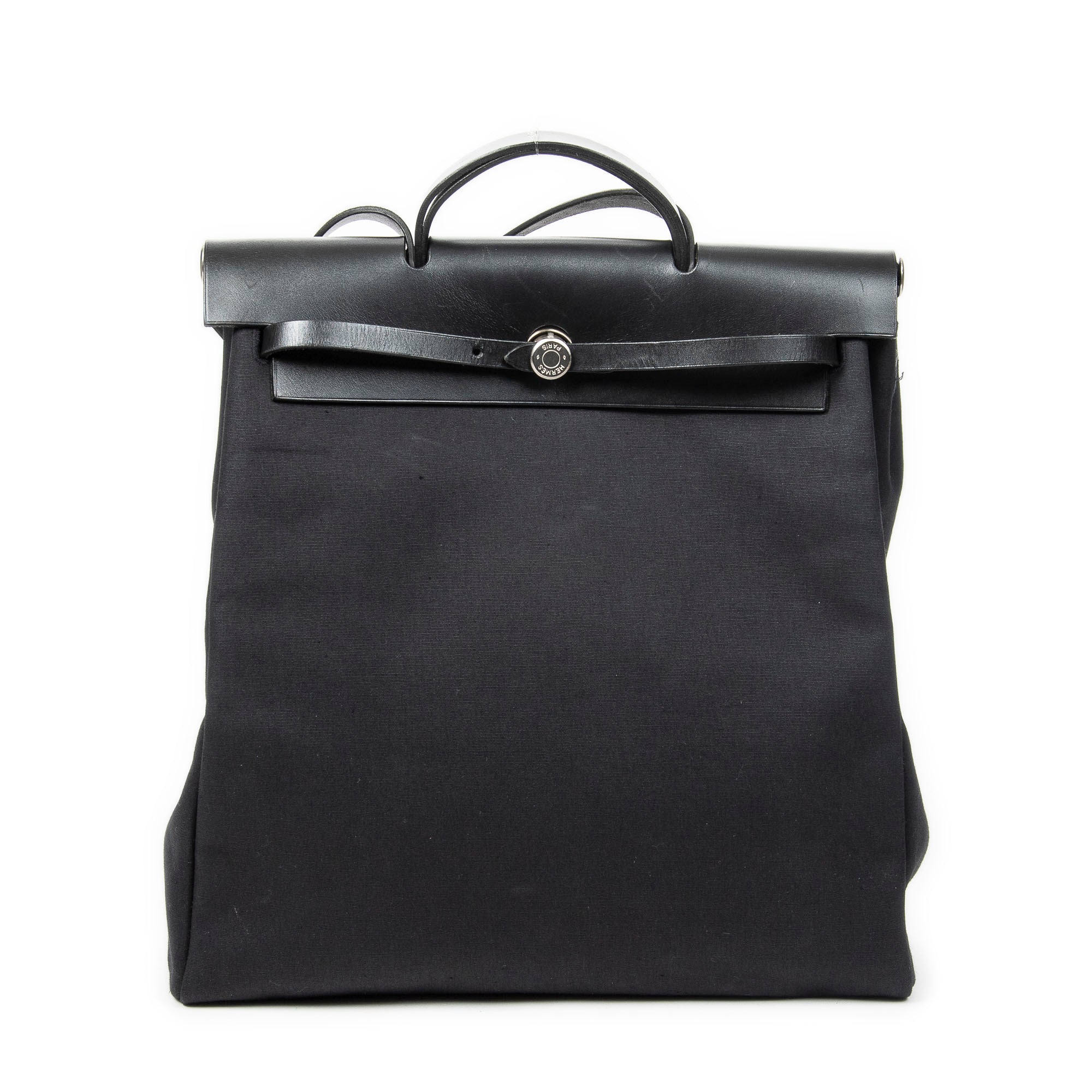 Shoulder Bag Herbag 2in1 GM Black Toile Officier Canvas