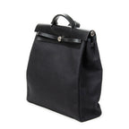 Shoulder Bag Herbag 2in1 GM Black Toile Officier Canvas