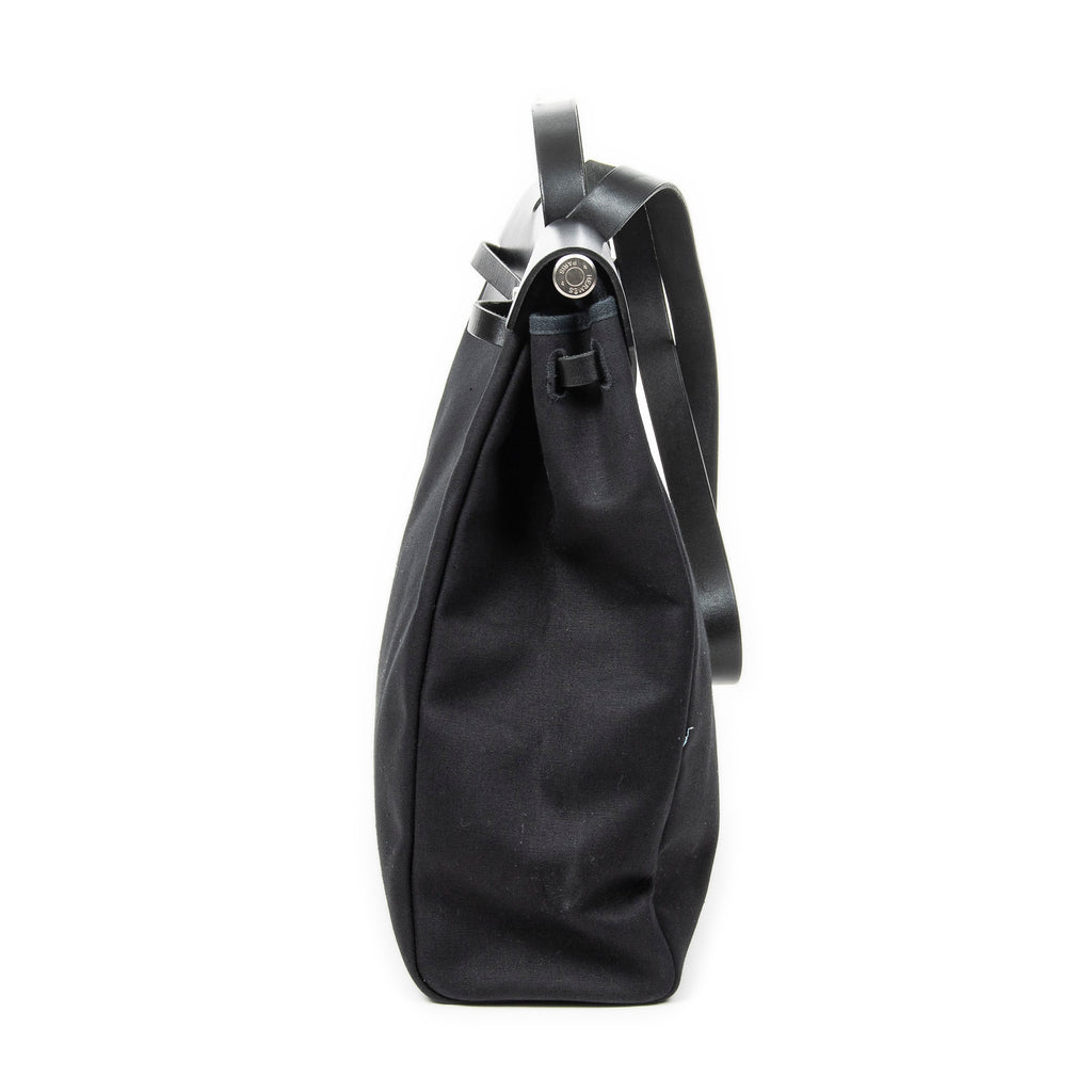 Shoulder Bag Herbag 2in1 GM Black Toile Officier Canvas