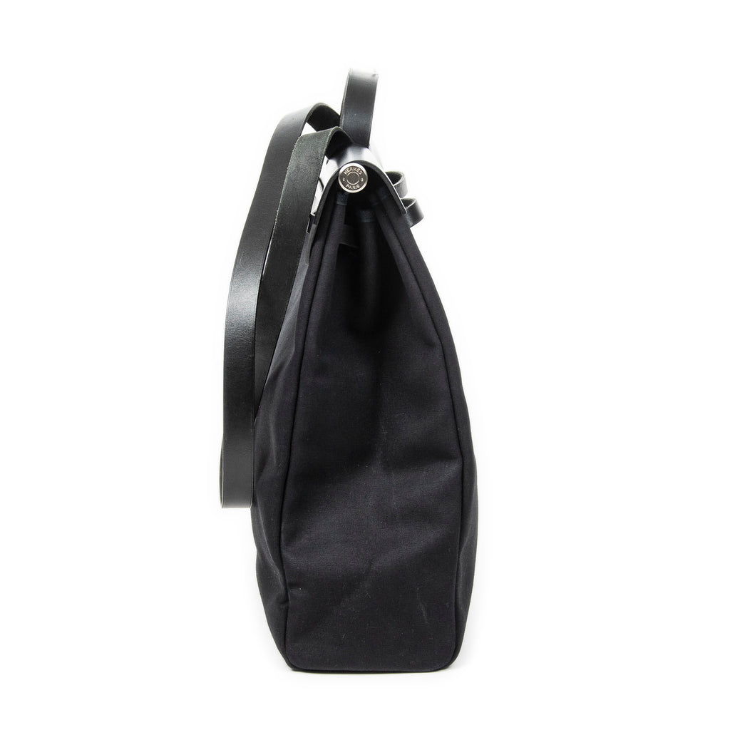 Shoulder Bag Herbag 2in1 GM Black Toile Officier Canvas