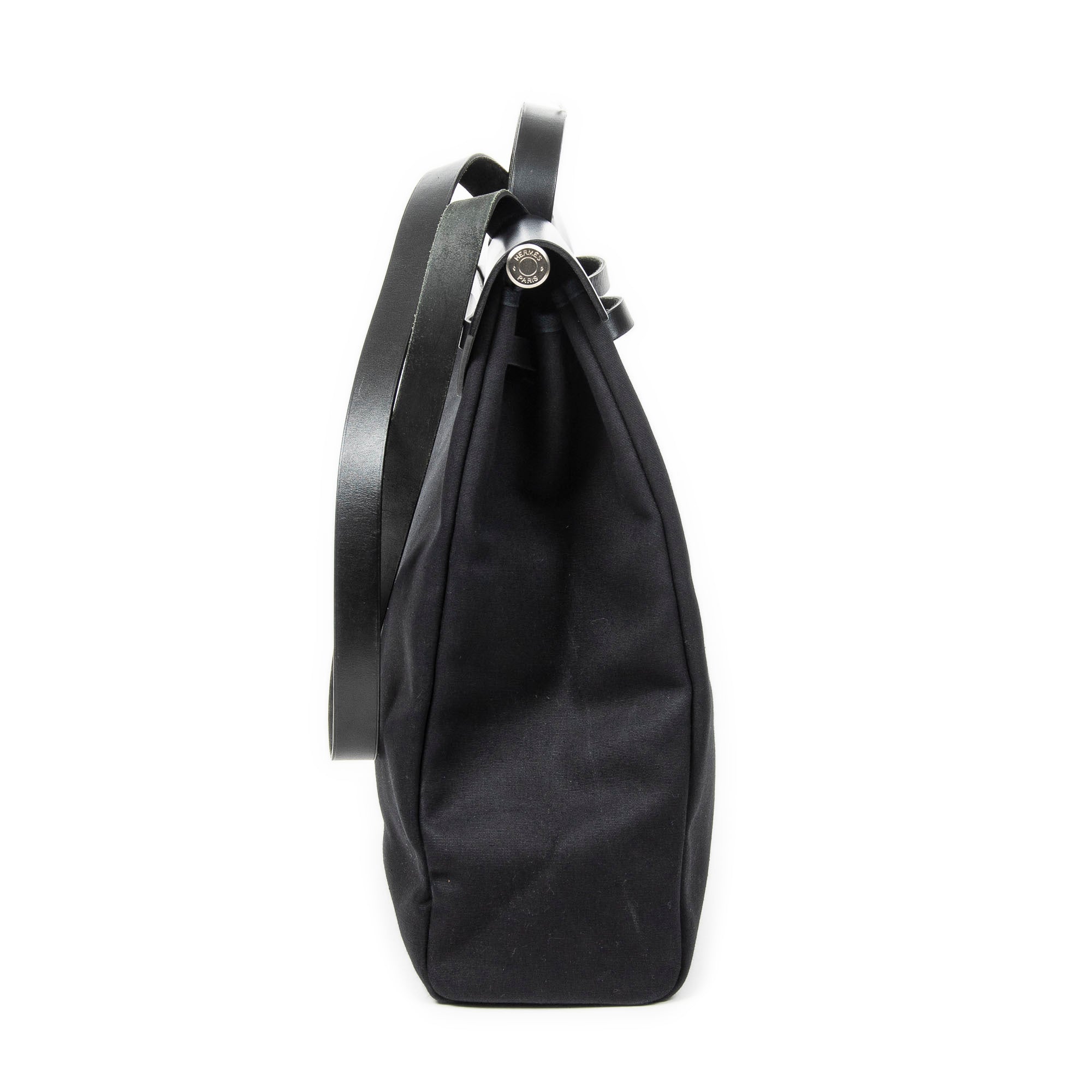 Shoulder Bag Herbag 2in1 GM Black Toile Officier Canvas