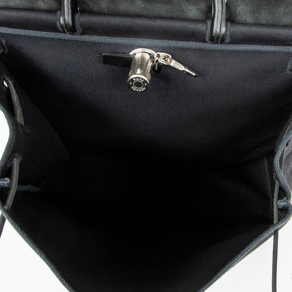 Shoulder Bag Herbag 2in1 GM Black Toile Officier Canvas