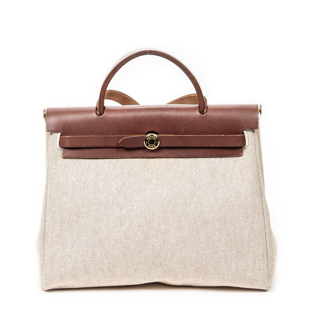 Shoulder Bag Herbag 2in1 PM Beige Toile H Canvas