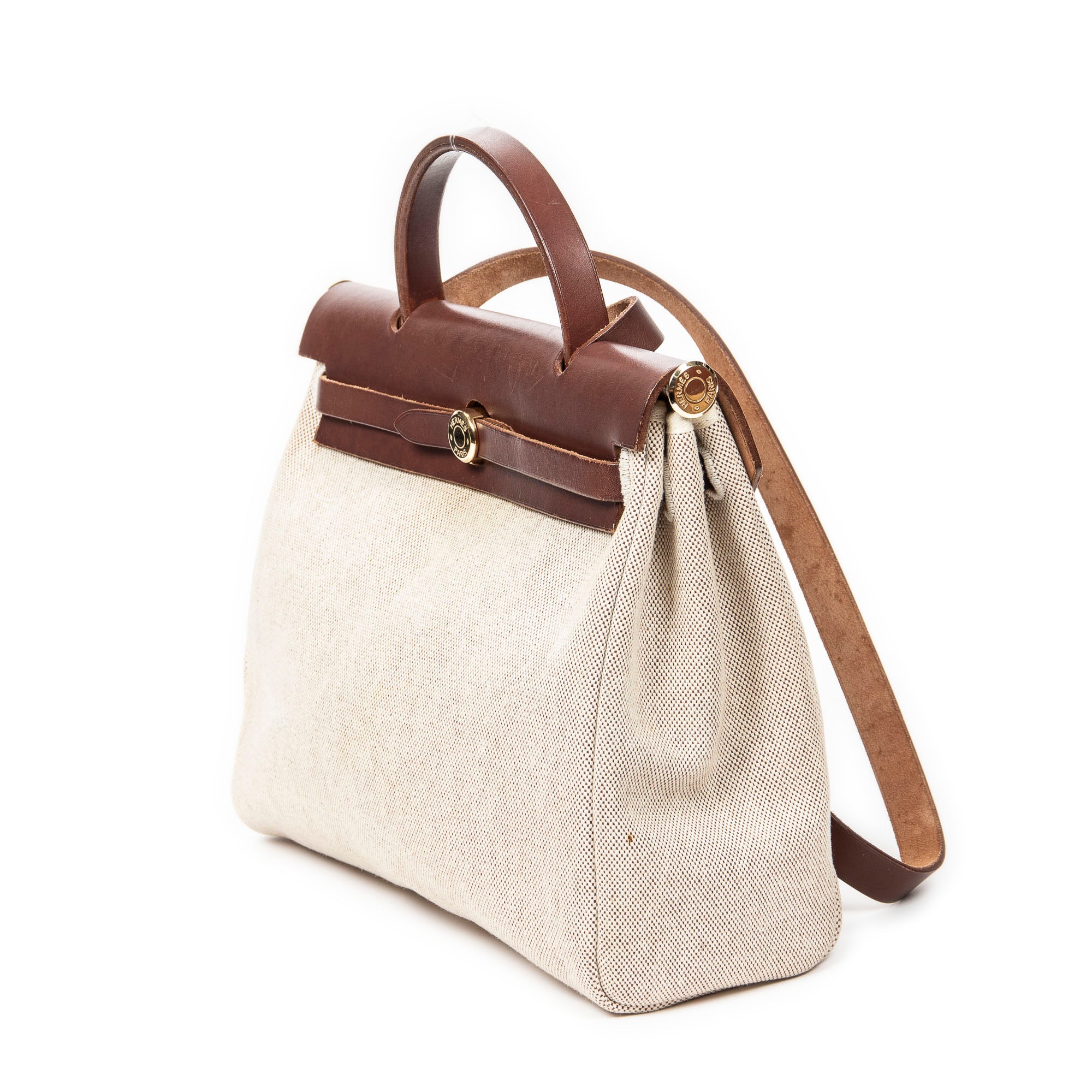 Shoulder Bag Herbag 2in1 PM Beige Toile H Canvas