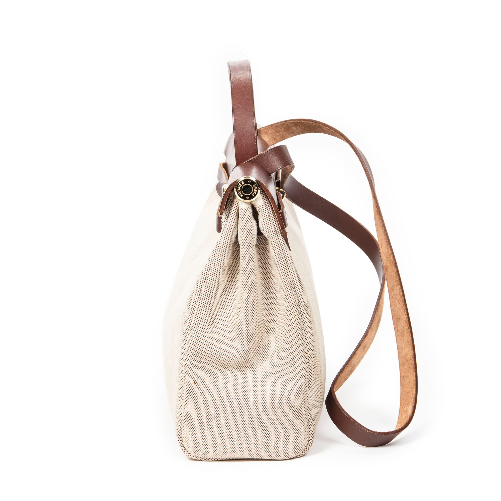 Shoulder Bag Herbag 2in1 PM Beige Toile H Canvas