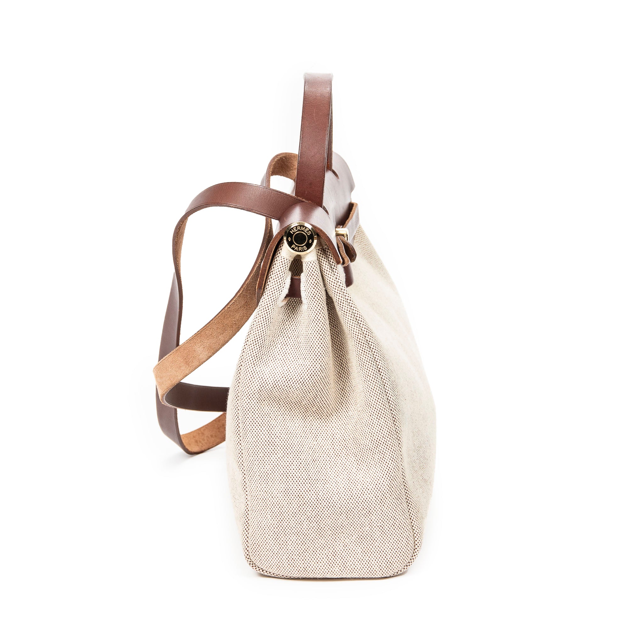 Shoulder Bag Herbag 2in1 PM Beige Toile H Canvas