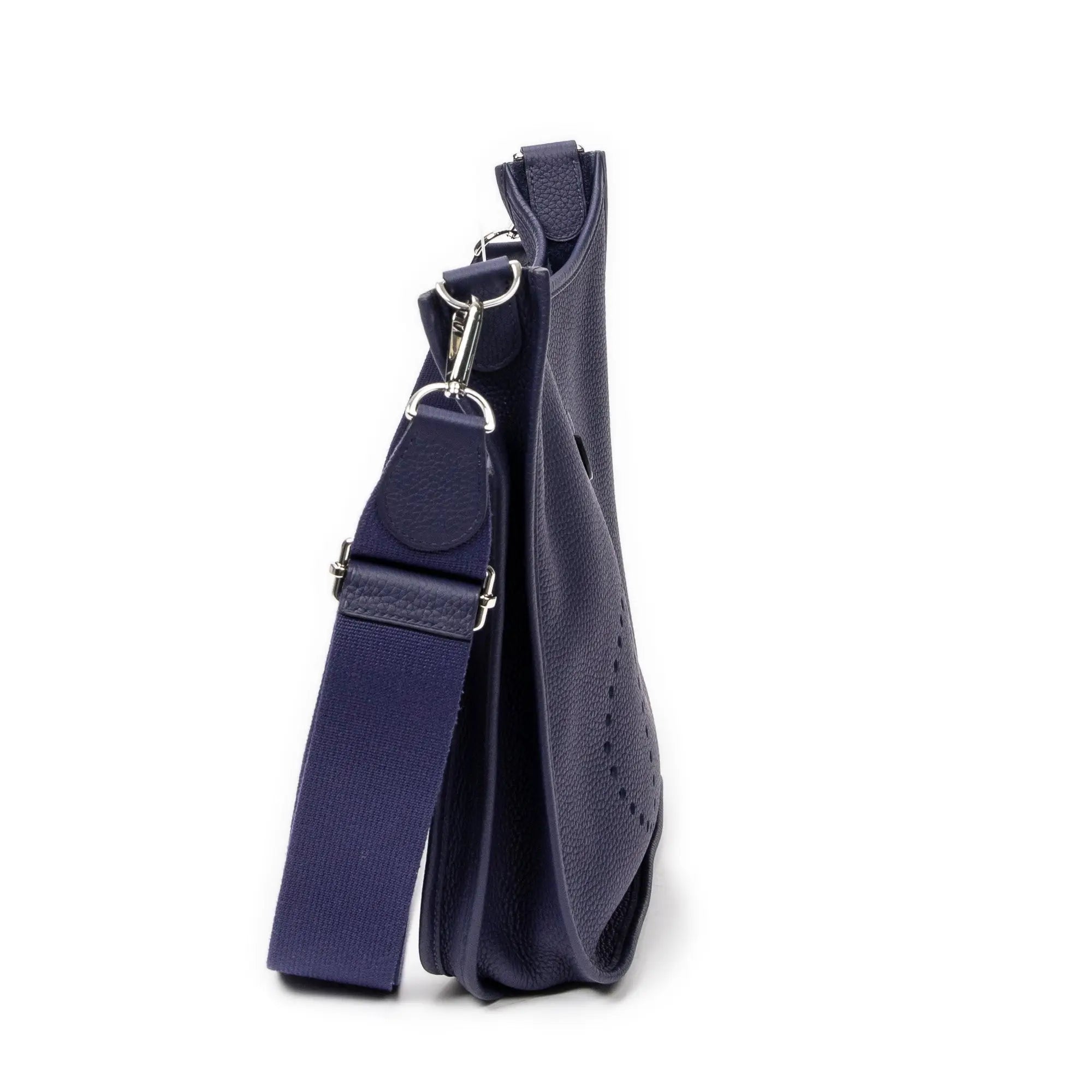 Bolso de Hombro Evelyne III PM Piel Clemence Azul Encre