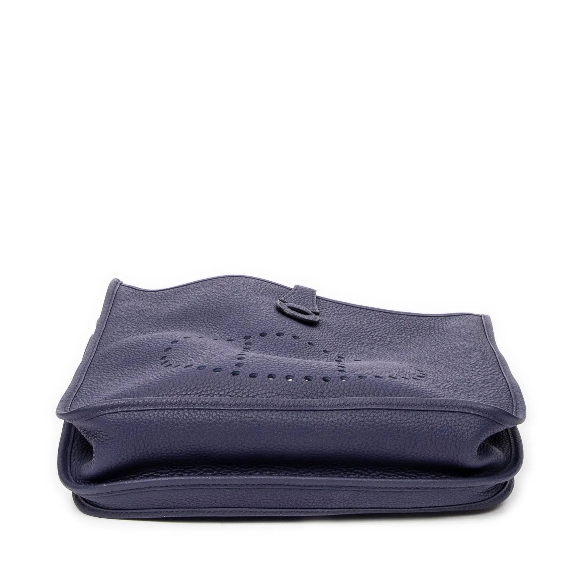 Bolso de Hombro Evelyne III PM Piel Clemence Azul Encre