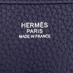 Shoulder Bag Evelyne III PM Blue Encre Clemence Leather