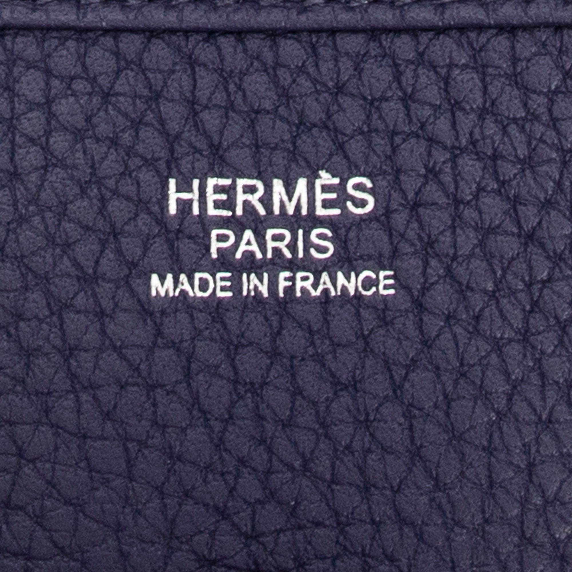 Shoulder Bag Evelyne III PM Blue Encre Clemence Leather