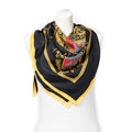 Scarf Scarf Black 100% Twill Silk