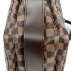 Shoulder Bag Naviglio Brown Damier Ebene