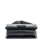 Shoulder Bag Ltd. Ed. Thread Woven Small Boy Flap Black Woven Resin/Thread Canvas