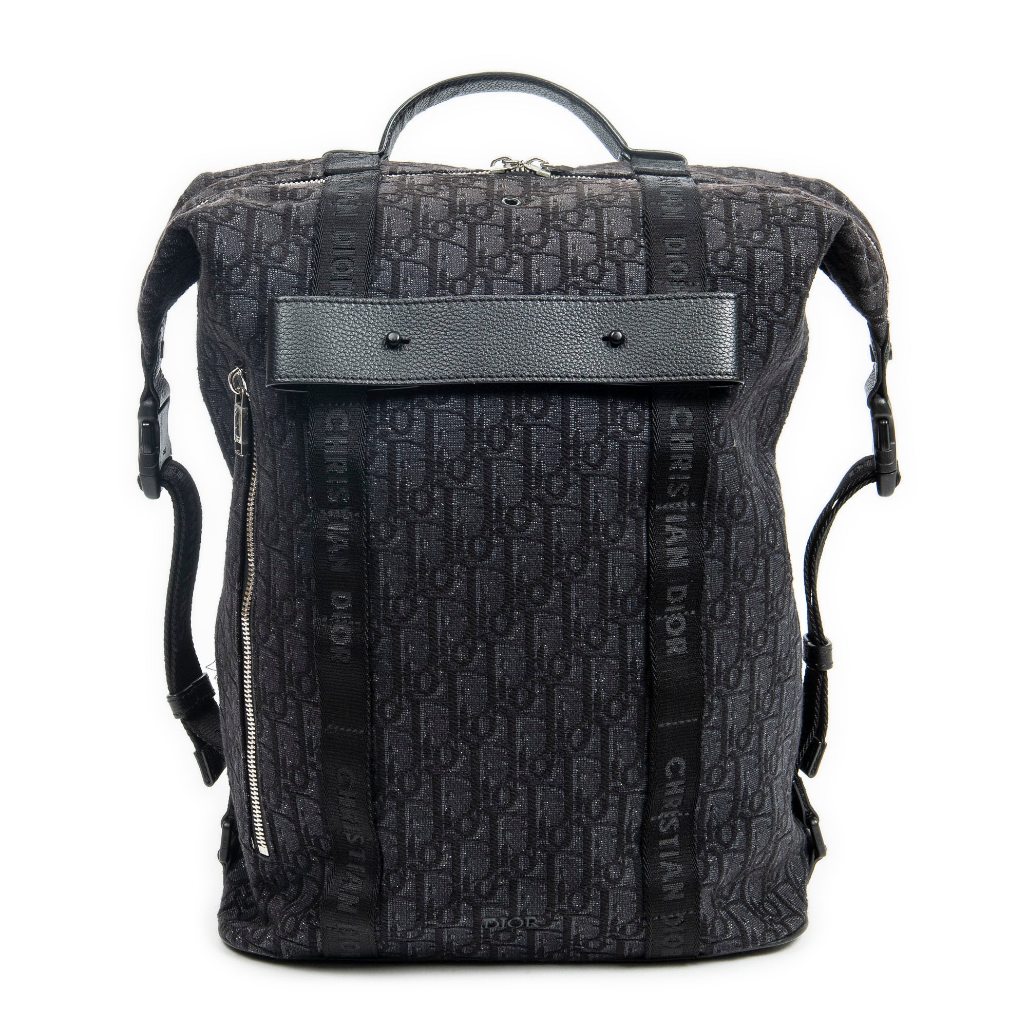 Backpack Safari Backpack Black Oblique Jacquard Canvas