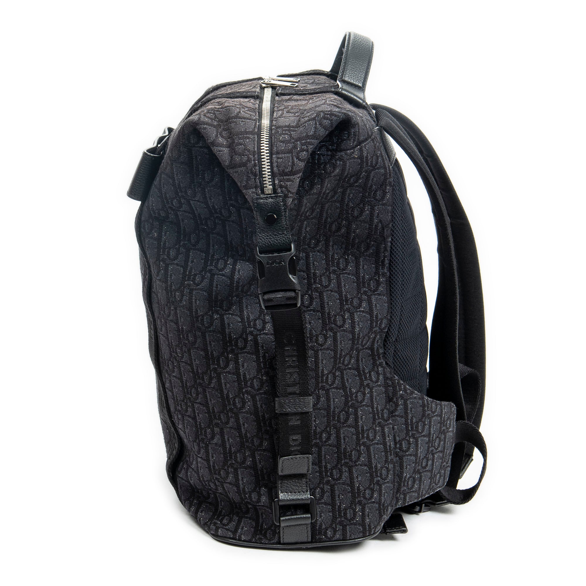 Backpack Safari Backpack Black Oblique Jacquard Canvas