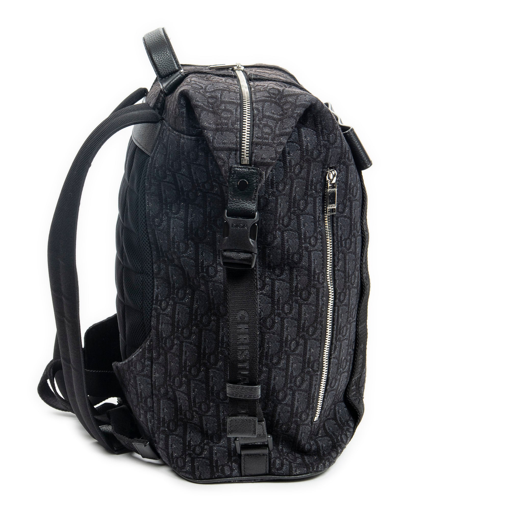 Backpack Safari Backpack Black Oblique Jacquard Canvas