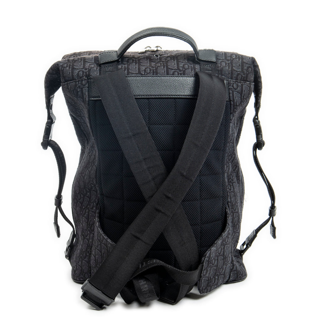 Backpack Safari Backpack Black Oblique Jacquard Canvas