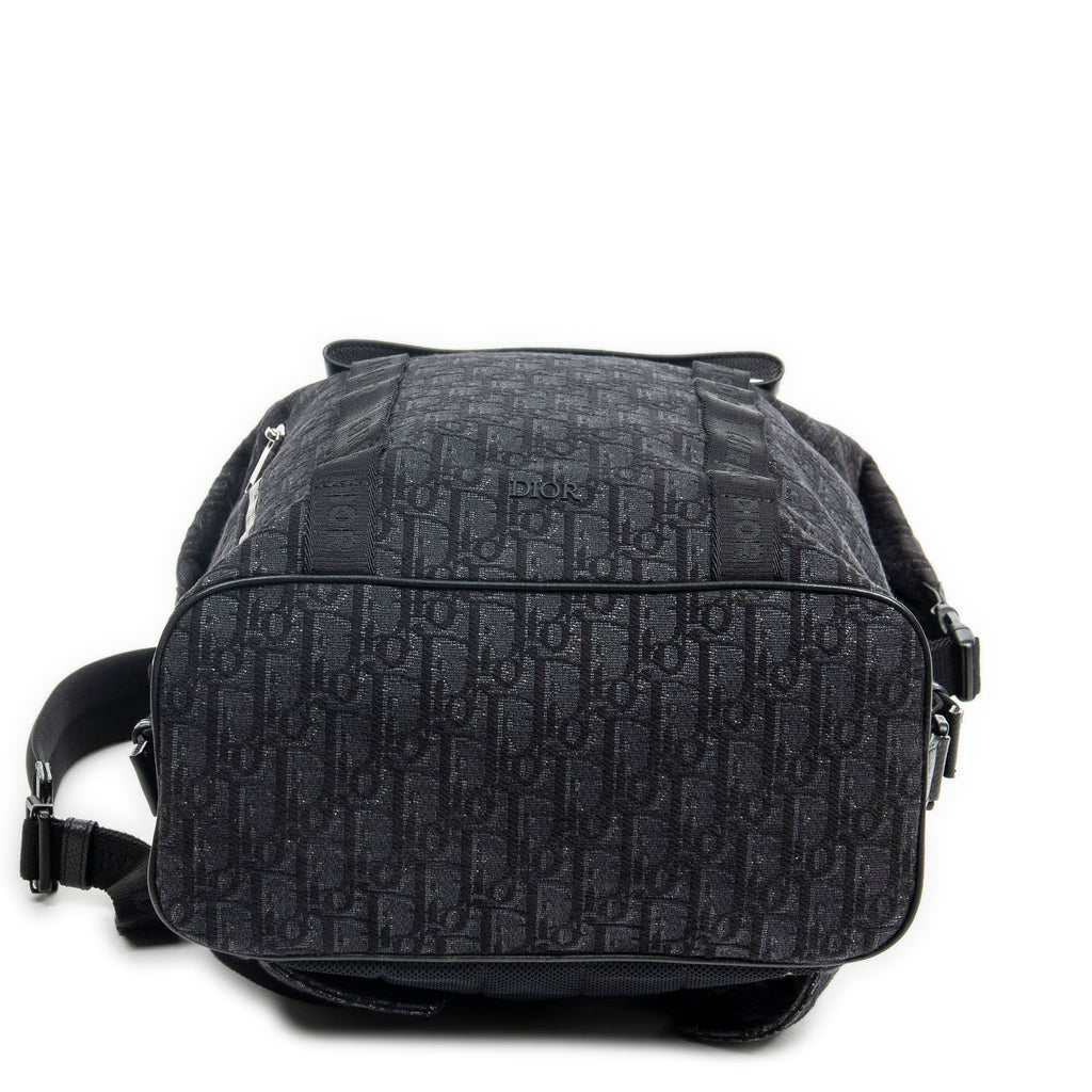 Backpack Safari Backpack Black Oblique Jacquard Canvas
