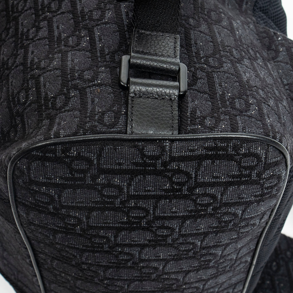 Backpack Safari Backpack Black Oblique Jacquard Canvas
