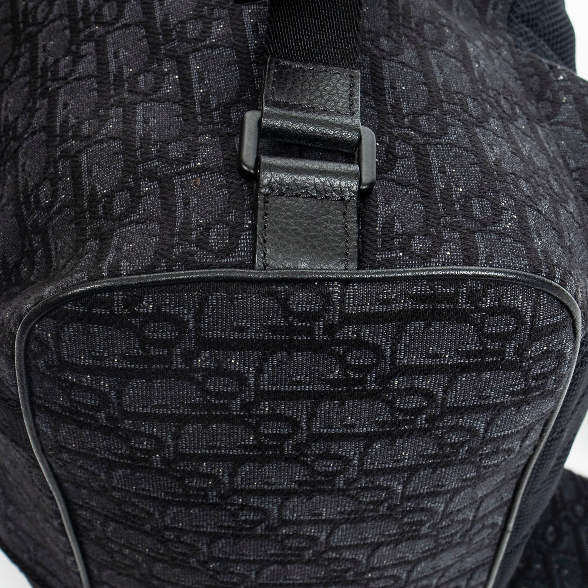 Backpack Safari Backpack Black Oblique Jacquard Canvas