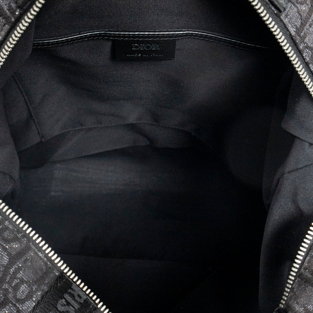 Backpack Safari Backpack Black Oblique Jacquard Canvas