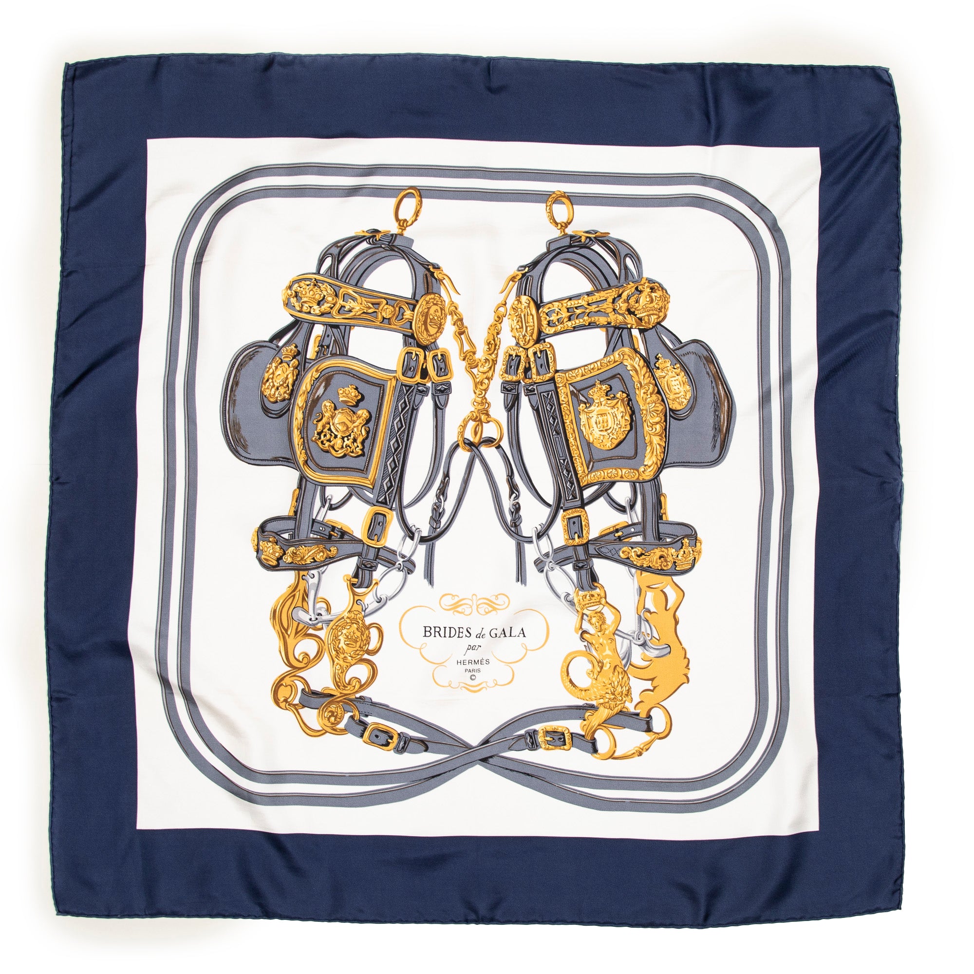 Scarf Scarf Navy Blue 100% Twill Silk