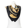 Scarf Scarf Black 100% Twill Silk