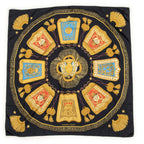 Scarf Scarf Black 100% Twill Silk