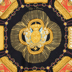 Scarf Scarf Black 100% Twill Silk