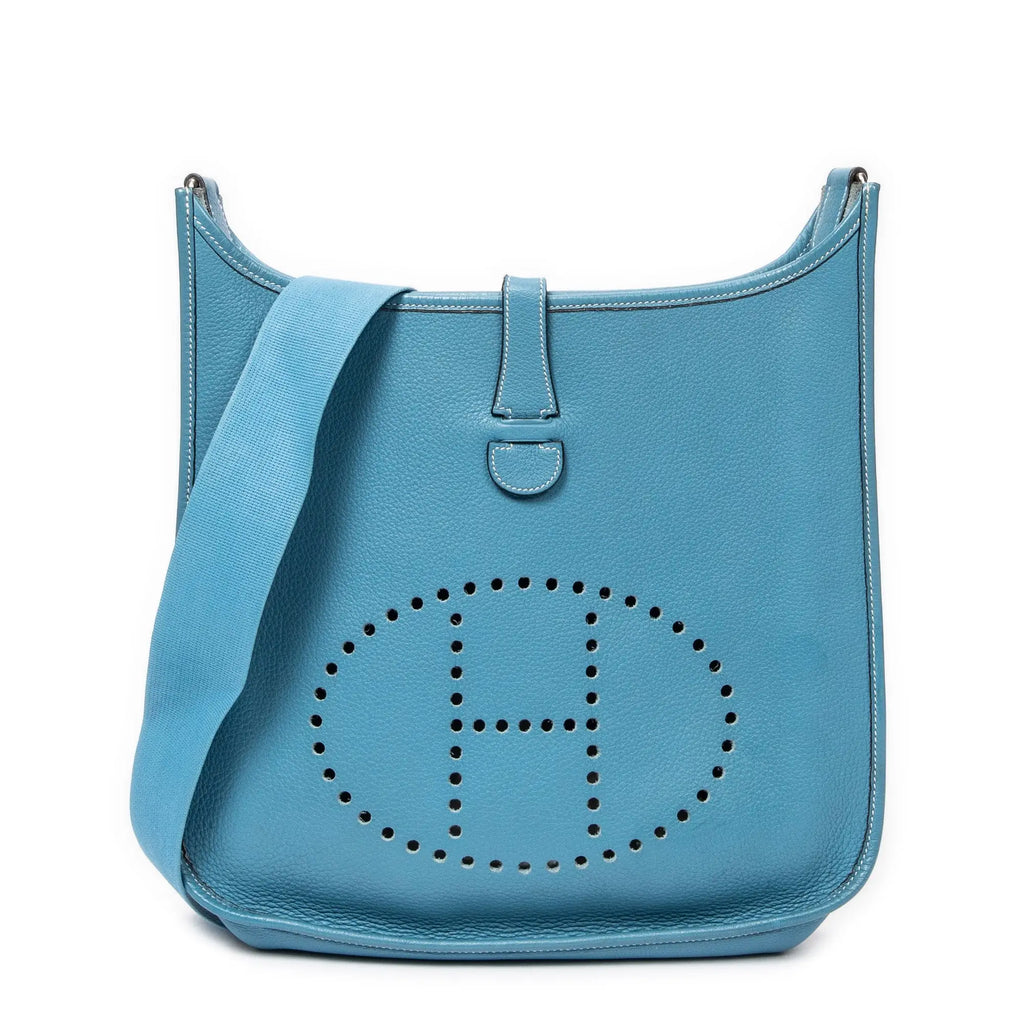 Bandolera Evelyne I GM Cuero Togo Azul Jean