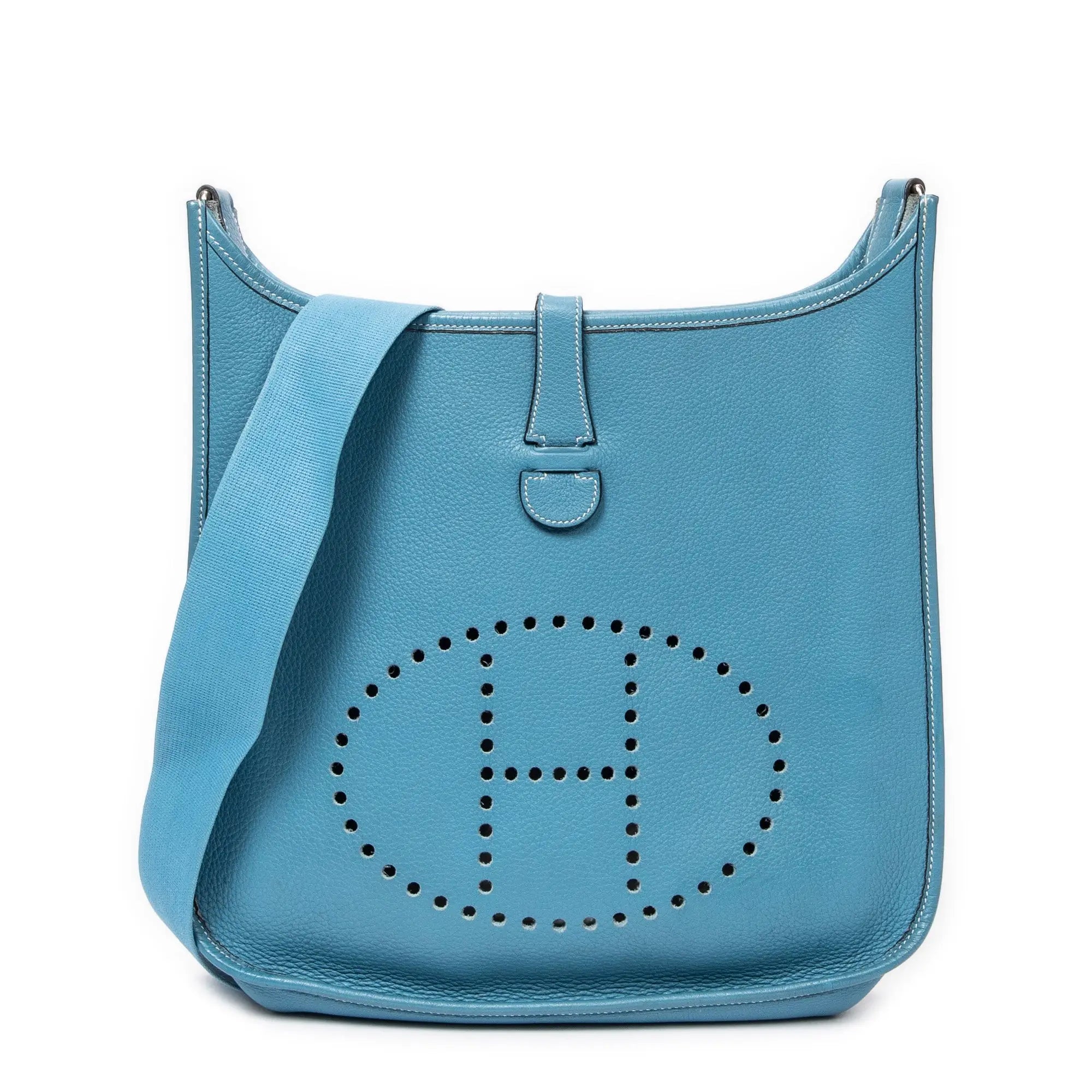Bandolera Evelyne I GM Cuero Togo Azul Jean