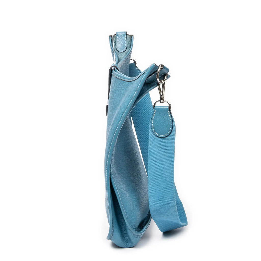 Bandolera Evelyne I GM Cuero Togo Azul Jean