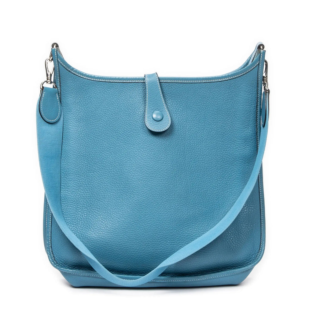 Bandolera Evelyne I GM Cuero Togo Azul Jean