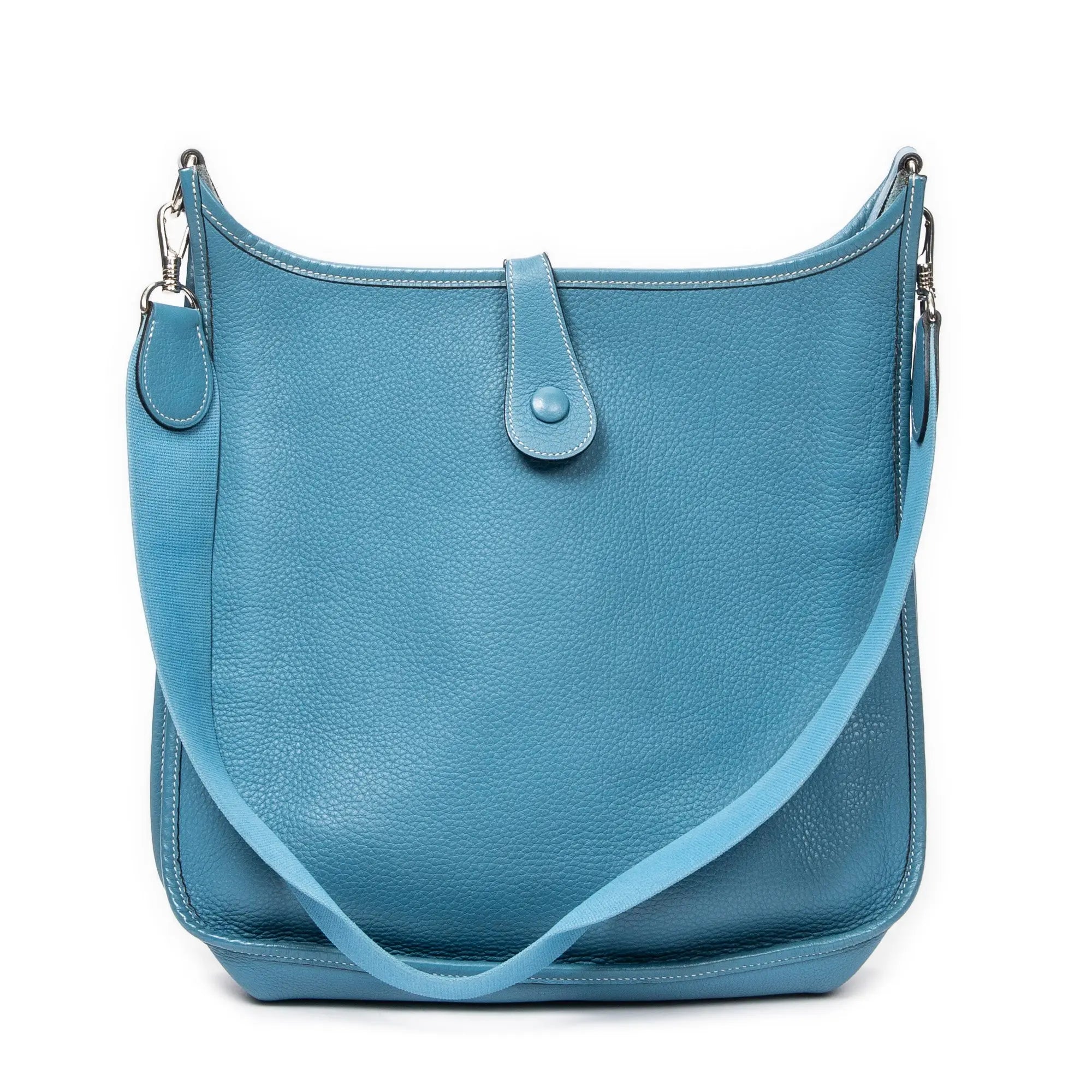 Bandolera Evelyne I GM Cuero Togo Azul Jean
