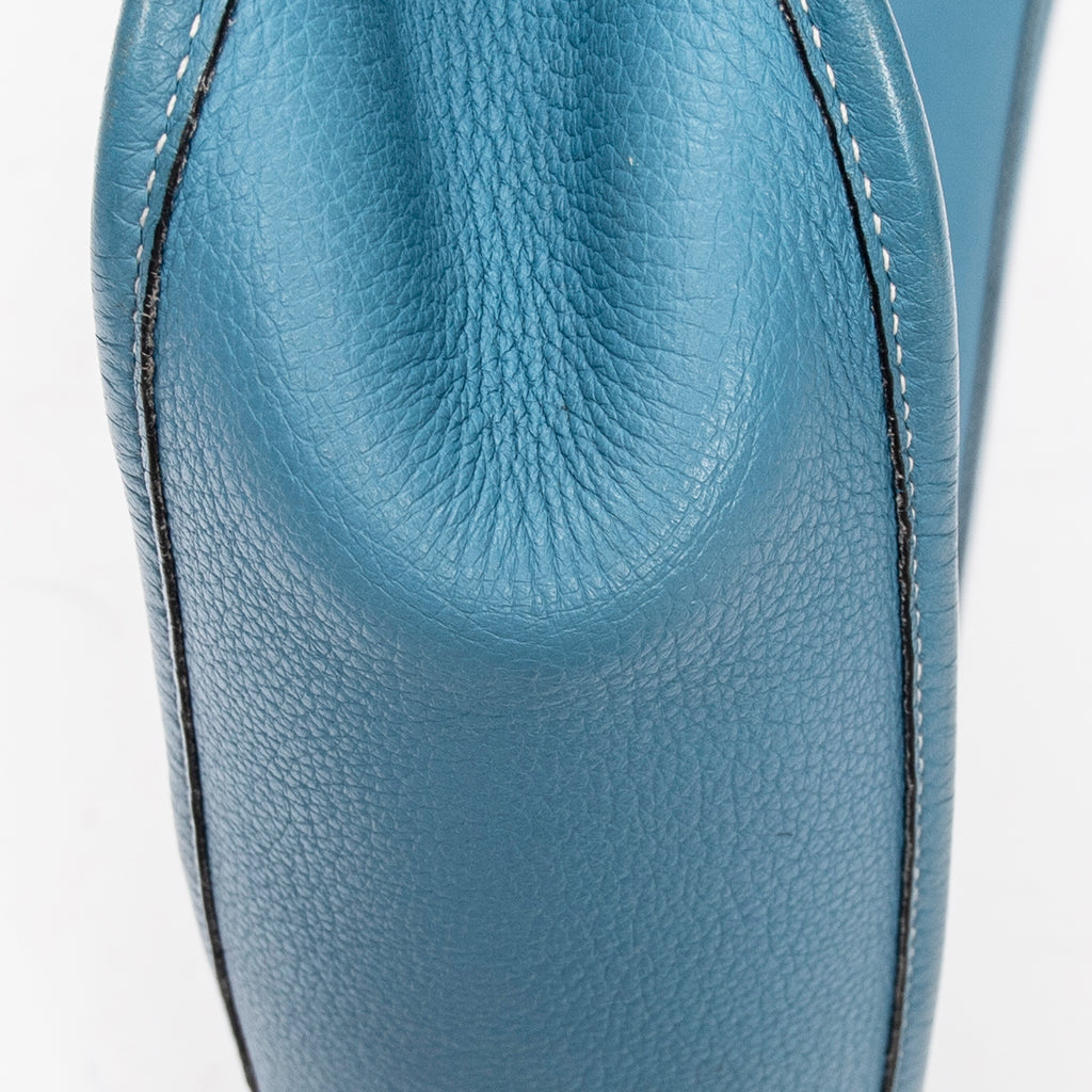 Shoulder Bag Evelyne I GM Blue Jean Togo Leather