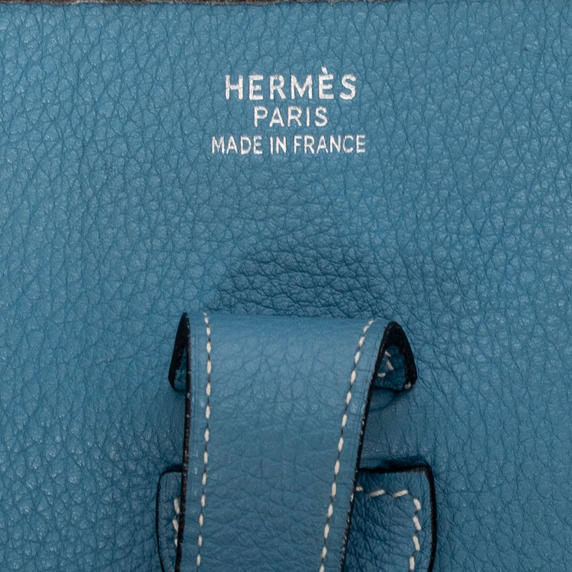 Shoulder Bag Evelyne I GM Blue Jean Togo Leather