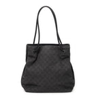 Shoulder Bag Gifford Tote Black Monogrammed Denim Canvas