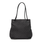 Shoulder Bag Gifford Tote Black Monogrammed Denim Canvas