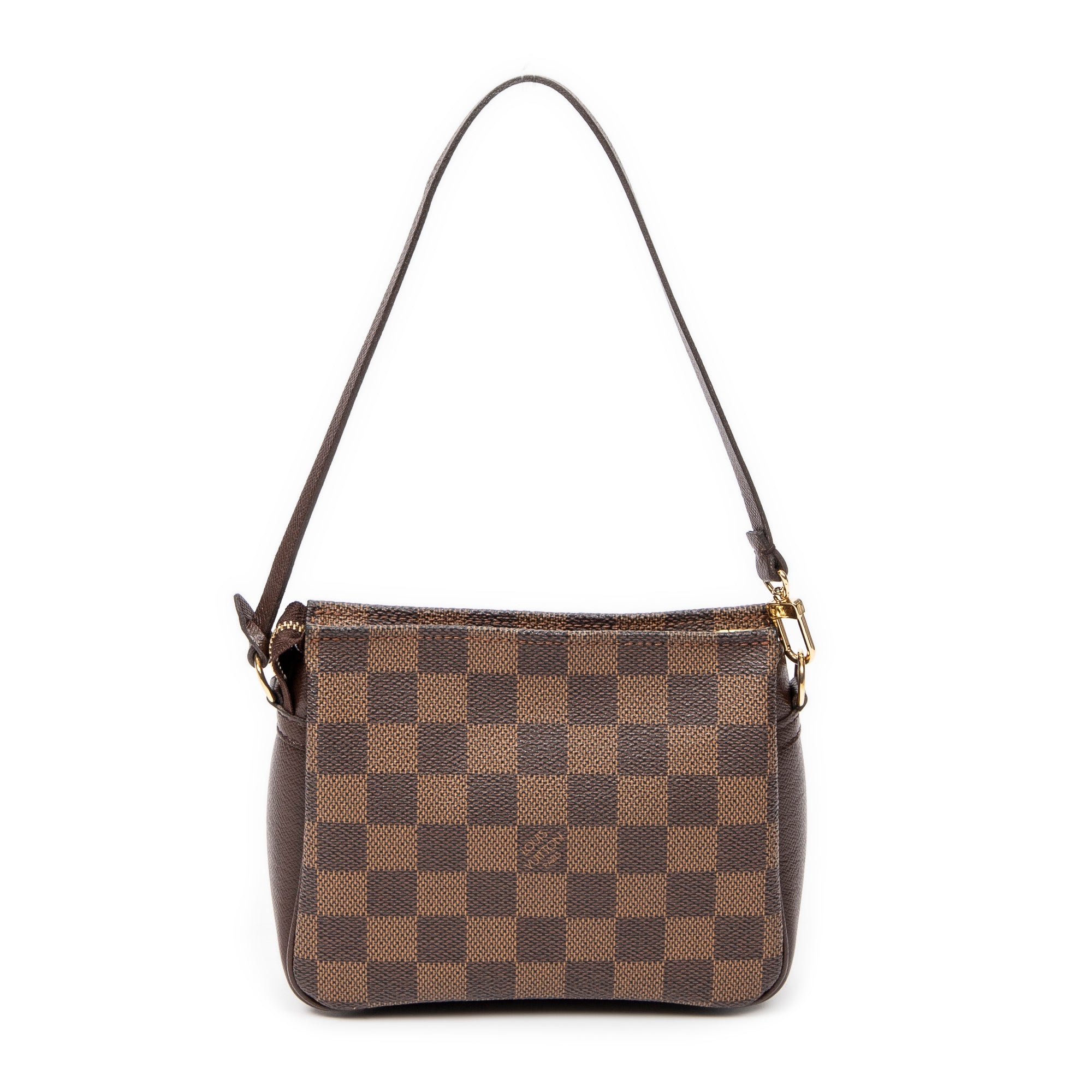 Handbag Trousse Make Up Pouch Brown Damier Ebene