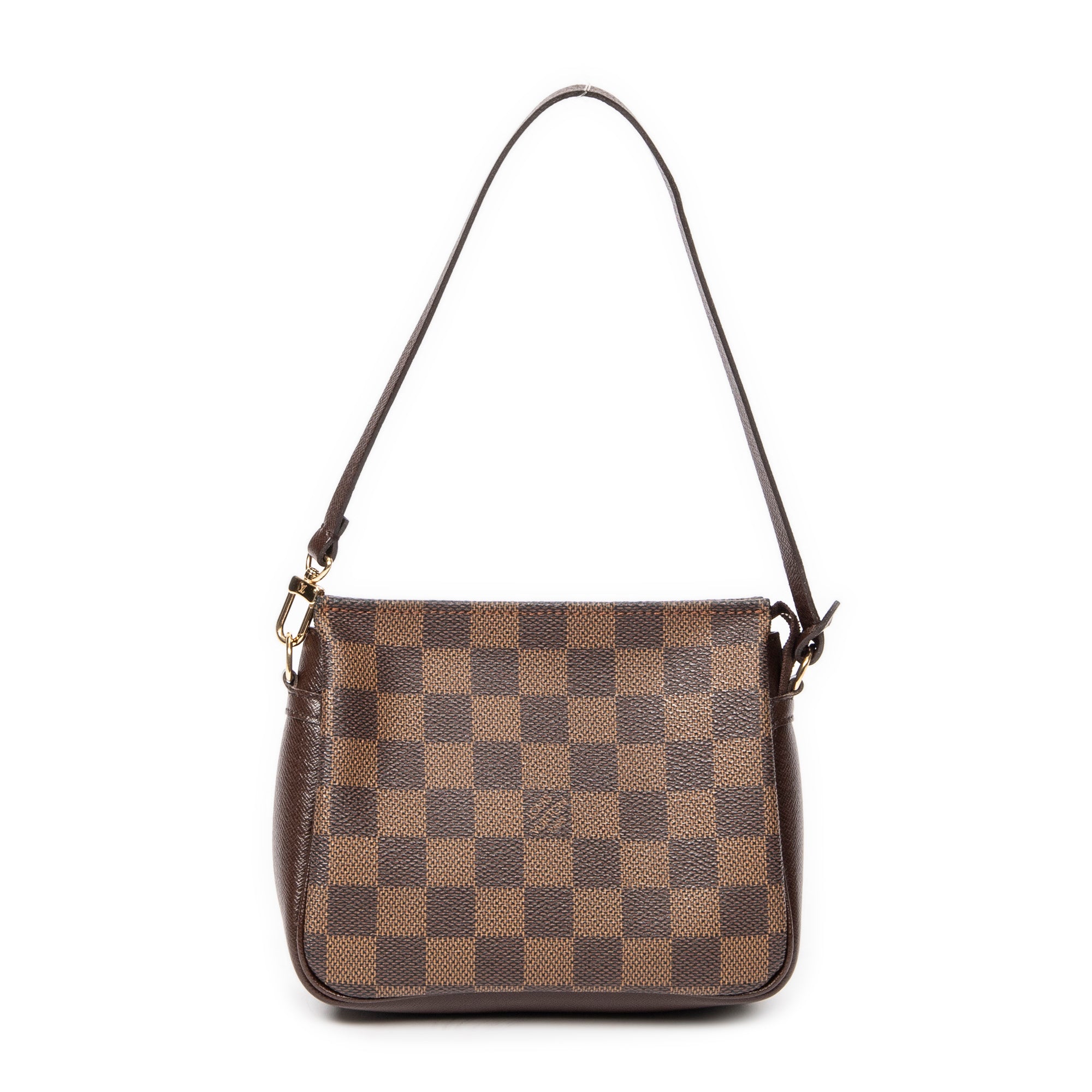 Handbag Trousse Make Up Pouch Brown Damier Ebene