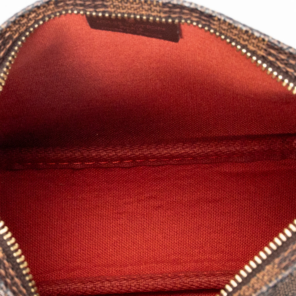 Handbag Trousse Make Up Pouch Brown Damier Ebene