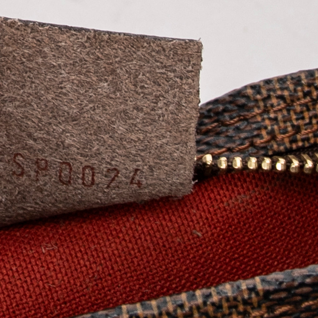 Handbag Trousse Make Up Pouch Brown Damier Ebene