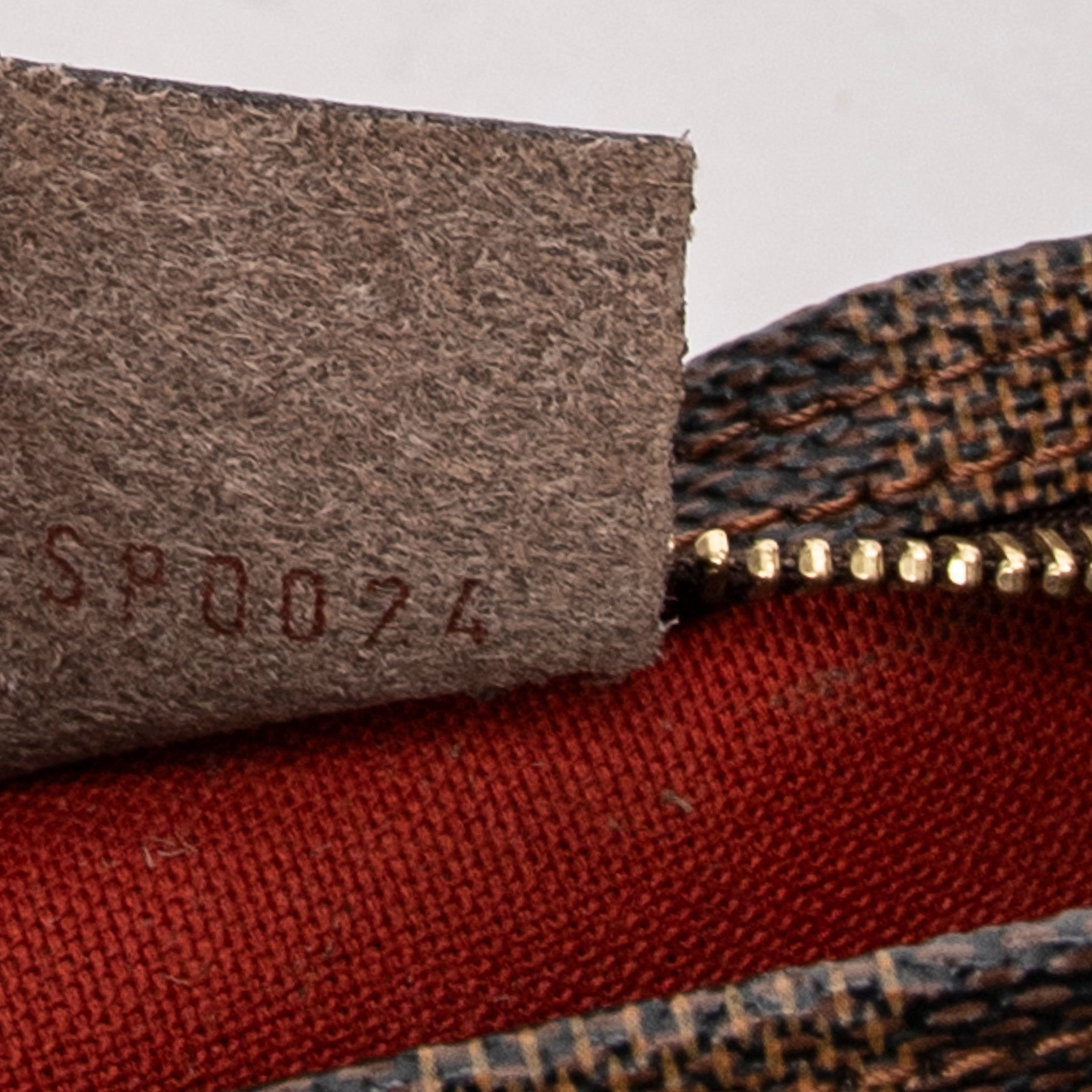 Handbag Trousse Make Up Pouch Brown Damier Ebene