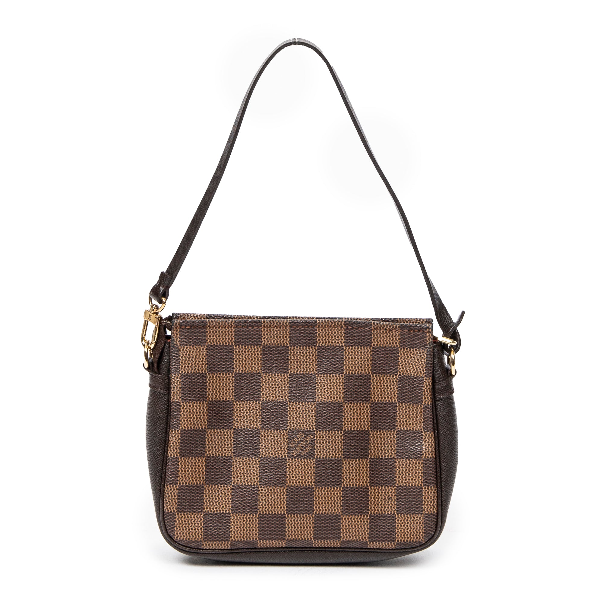 Handbag Trousse Make Up Pouch Brown Damier Ebene