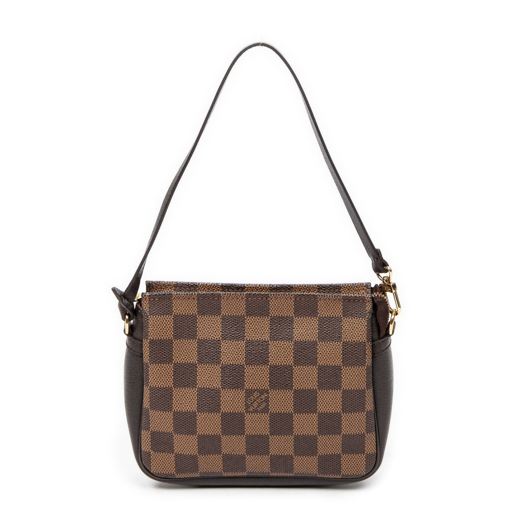 Handbag Trousse Make Up Pouch Brown Damier Ebene