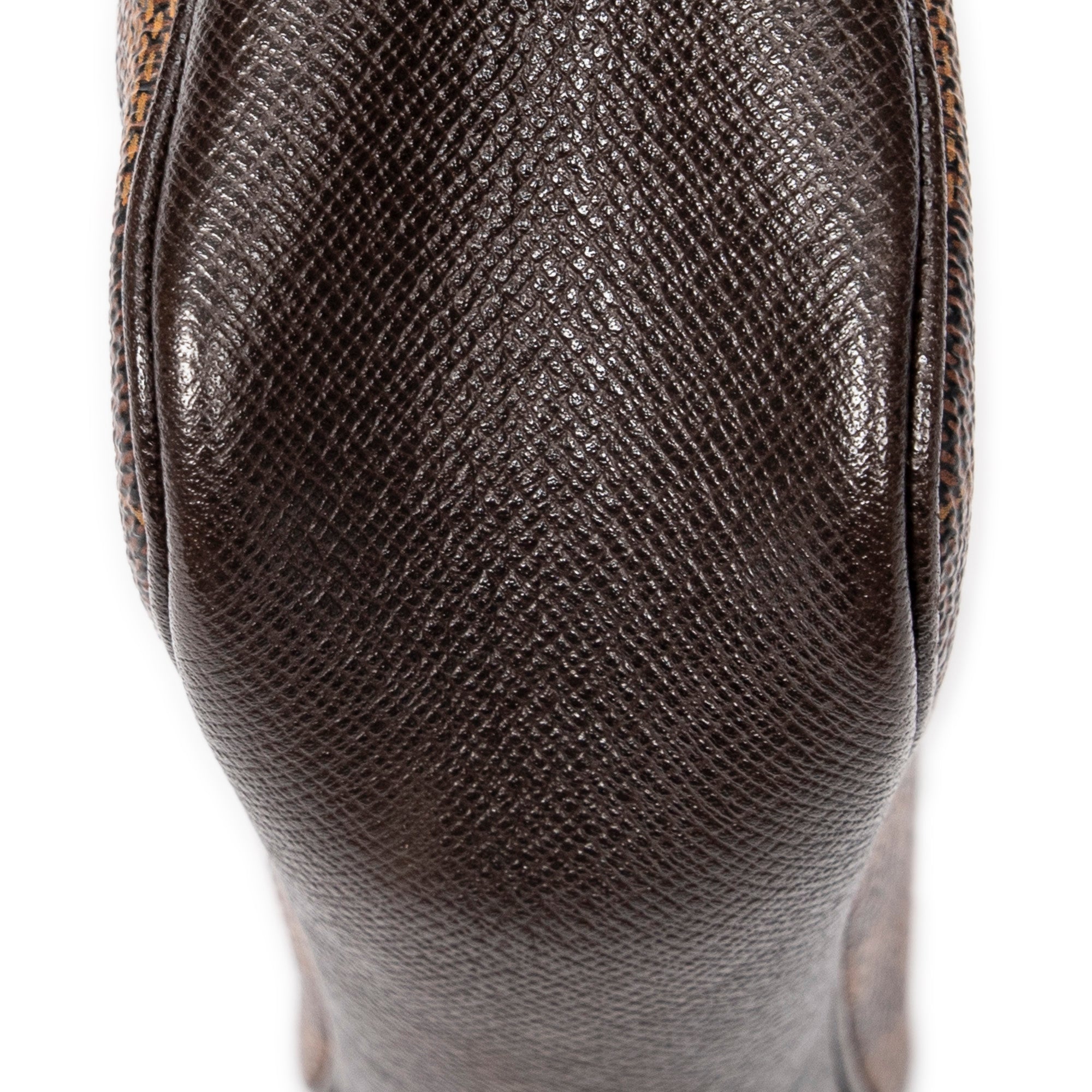 Handbag Trousse Make Up Pouch Brown Damier Ebene