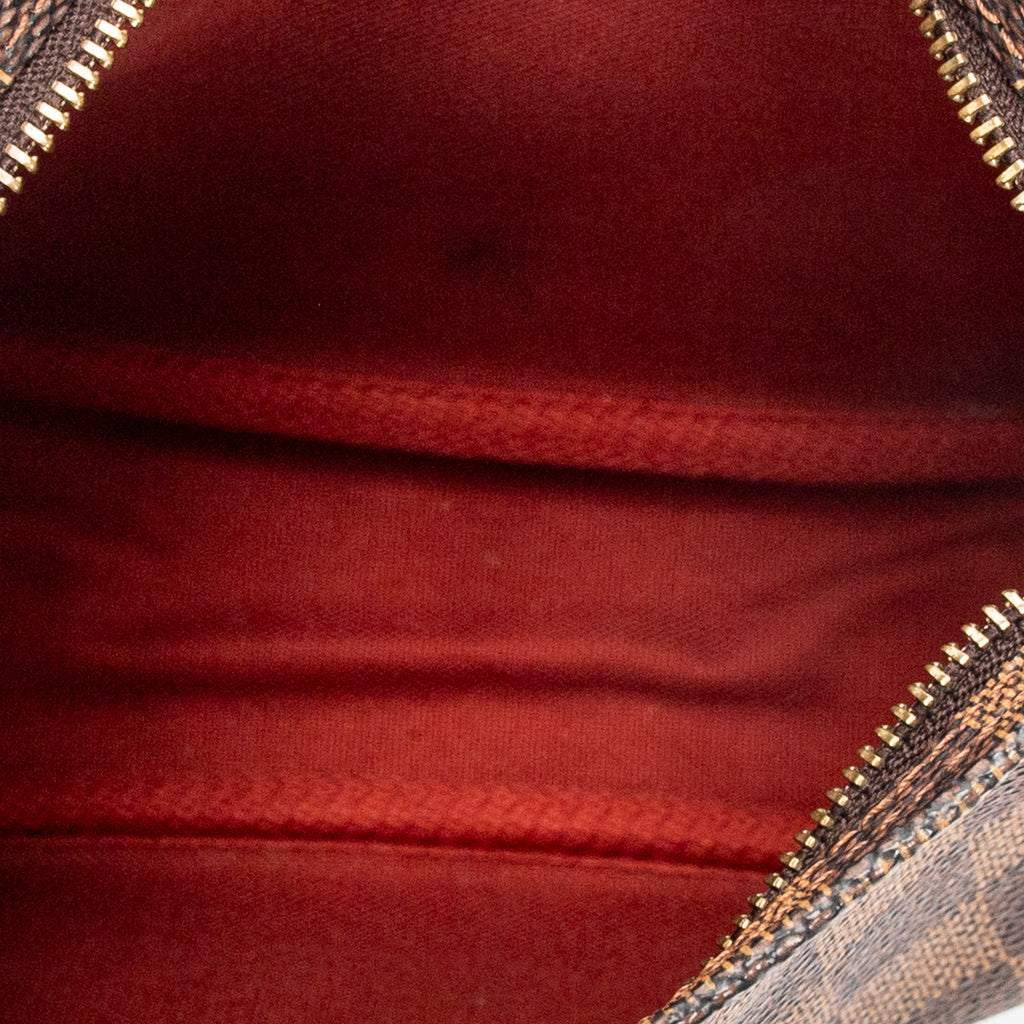 Handbag Trousse Make Up Pouch Brown Damier Ebene