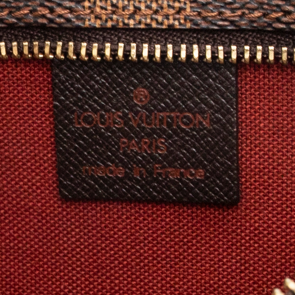 Handbag Trousse Make Up Pouch Brown Damier Ebene